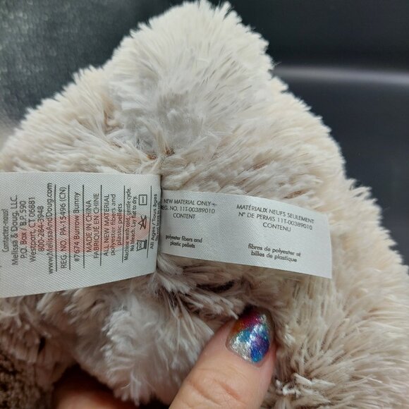 Melissa & Doug Burrow Bunny 9" Stuffed Plush Sitting Lop-Eared Floppy Rabbit - Picture 7 of 7